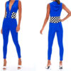 Hooded Check Jumpsuit - Image 2