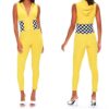 Hooded Check Jumpsuit - Image 4