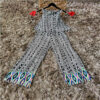 Sleeveless Border Print Jumpsuit - Image 2