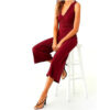 Wrap Crop Jumpsuit - Image 2