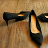 Black Bow Suede Heels - Image 2