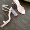 Lucite Heel Sandal