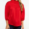 Smocked Mock Neck Top - Image 3