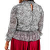 Tamie Zebra High Neck Top - Image 2