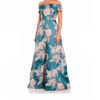 Adrianna Papell Off Shoulder Jacquard Dress - Image 4