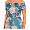 Adrianna Papell Off Shoulder Jacquard Dress - Image 2