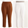 Dressy Buttoned Woven Pull-on Pants