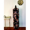 Elegant Floral Mesh Maxi Dress - Image 2