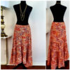 Floral High Low Skirt