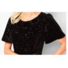 Talbots Black Velvet Sequin Dress - Image 3