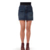 Blue Medium Wash High Rise Juniors Jeans Skirt