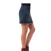 Blue Medium Wash High Rise Juniors Jeans Skirt - Image 3