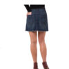 Blue Medium Wash High Rise Juniors Jeans Skirt - Image 4