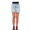 Blue Medium Wash High Rise Juniors Jeans Skirt - Image 2