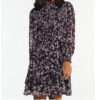 Lavender Floral Swing Dress - Image 3