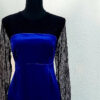 Maternity Lace & Velvet Bodycon Dress - Image 3