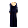 Tahari Navy Puff Sleeve Evening Gown - Image 2