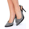 Studded Slingback Pumps