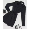 Tuxedo Wrap Dress - Image 2