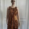 Cynthia Steffe Metallic Brown Retro Silk Dress