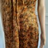 Cynthia Steffe Metallic Brown Retro Silk Dress - Image 4