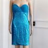 Milano Formals Turquoise Sequin Sleeveless Cocktail Dress - Image 2