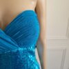 Milano Formals Turquoise Sequin Sleeveless Cocktail Dress - Image 3