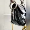 Prada Runway Purple Croc & Black Patent Leather Bag - Image 2