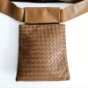 Bottega Veneta Brown Woven Belt Bag - Image 3