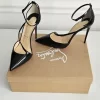 Christian Louboutin Fliketta Black Patent Pumps - Size 38.5 - Image 4