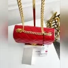 Chanel Red 2023 Khaki Quilted Lambskin Small Flap Bag - Microchipped - Image 4