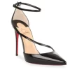 Christian Louboutin Fliketta Black Patent Pumps - Size 38.5