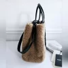 Fendi Shearling Black, Brown & Pink Large 2-way Tote - Image 4