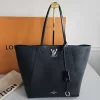 Louis Vuitton Black Lock Me Capucines Calfskin Leather Tote