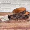 Louis Vuitton Damier Ebene Sainteur Logo-letter Belt