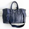 Prada Navy Blue Genuine Leather Padded 3-way Bag - Image 2