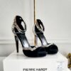 Pierre Hardy Suede & Patent Black/Copper Heels - Size 7.5 - Image 4