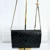 Yves Saint Laurent Vintage Black Lambskin Leather Clutch - Image 2